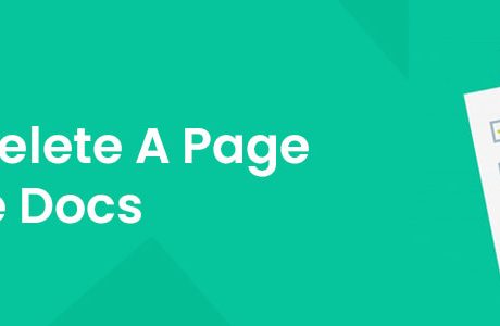 How To Delete A Page In Google Docs